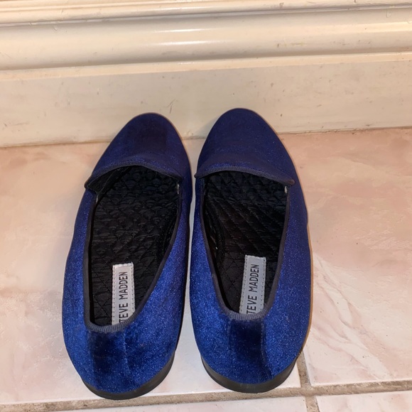 CRUSHED BLUE VELVET Steve Madden main image 4